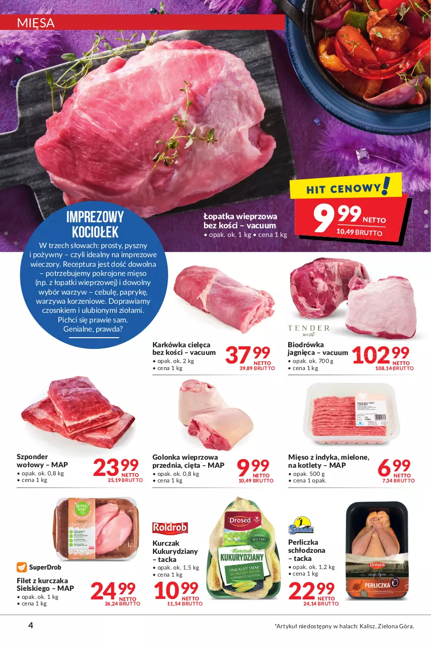 Gazetka promocyjna Makro - [Oferta promocyjna] Artykuły spożywcze i przemysłowe - ważna 24.01 do 07.02.2022 - strona 4 - produkty: Golonka wieprzowa, Koc, Kotlet, Kurczak, Mięso, Mięso z indyka, Perliczka, Szponder wołowy, Warzywa