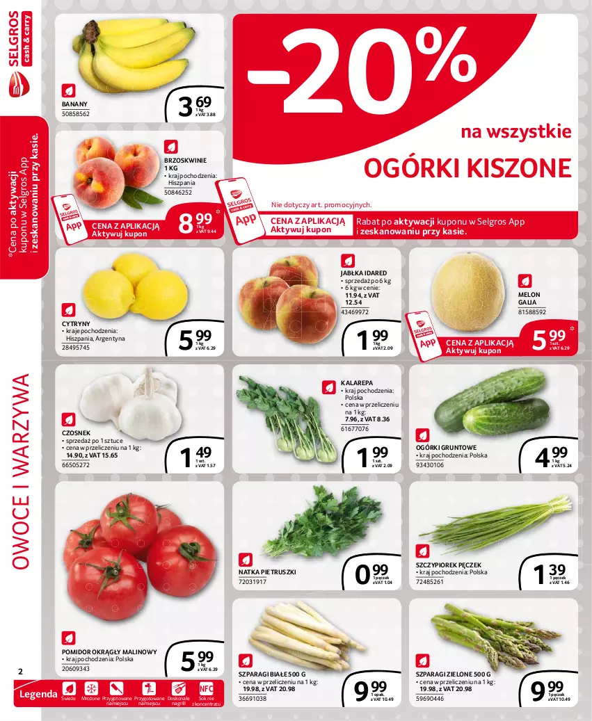 Gazetka promocyjna Selgros - Extra Oferta - ważna 01.06 do 30.06.2021 - strona 2 - produkty: Banany, Brzoskwinie, Cytryny, Czosnek, Grill, Grunt, Jabłka, LG, Melon, Natka pietruszki, Owoce, Sok, Warzywa