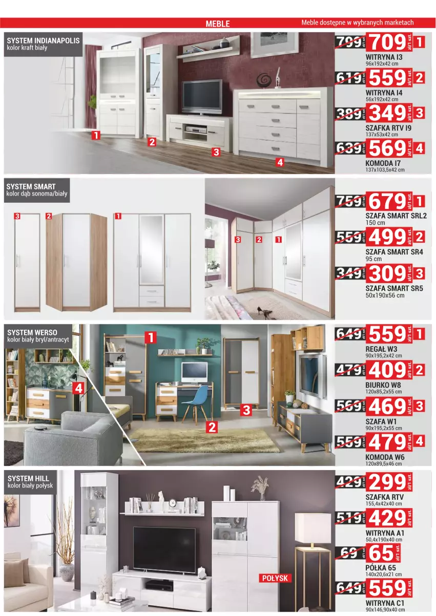 Gazetka promocyjna Merkury Market - Dębica, Jasło, Kraków, Rzeszów al. Rejtana 2-4, Rzeszów al. Wyzwolenia 2, Sanok, Tarnobrzeg, Żywiec - ważna 01.10 do 31.10.2021 - strona 7 - produkty: Biurko, Fa, Komoda, Moda, Półka, Regał, Szafa, Szafka, Witryna
