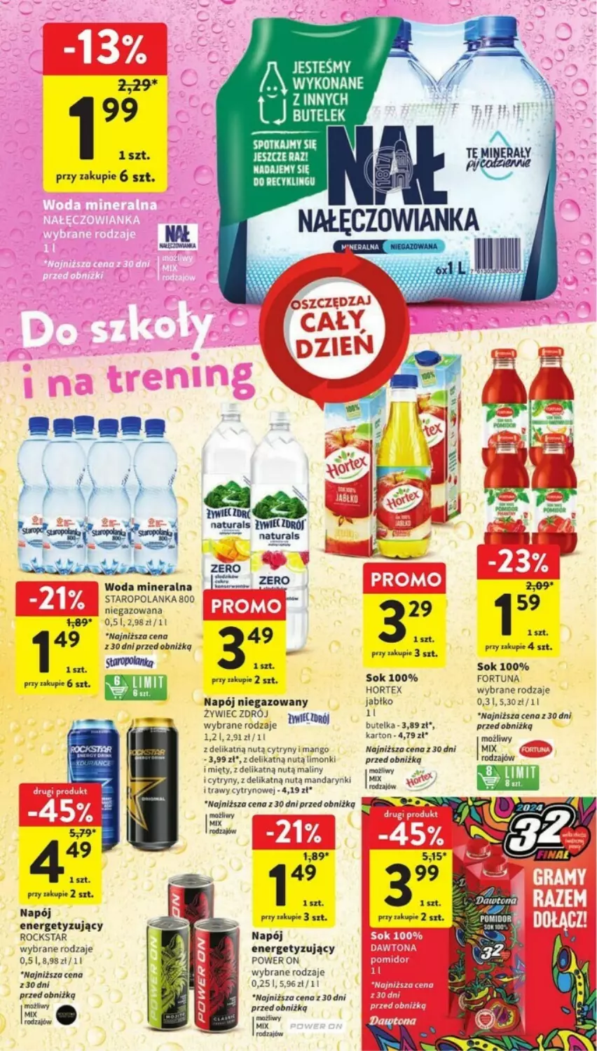 Gazetka promocyjna Intermarche - ważna 25.01 do 31.01.2024 - strona 26 - produkty: Fortuna, Hortex, LG, Maliny, Napój, Napój niegazowany, Sok, Staropolanka, Woda, Woda mineralna