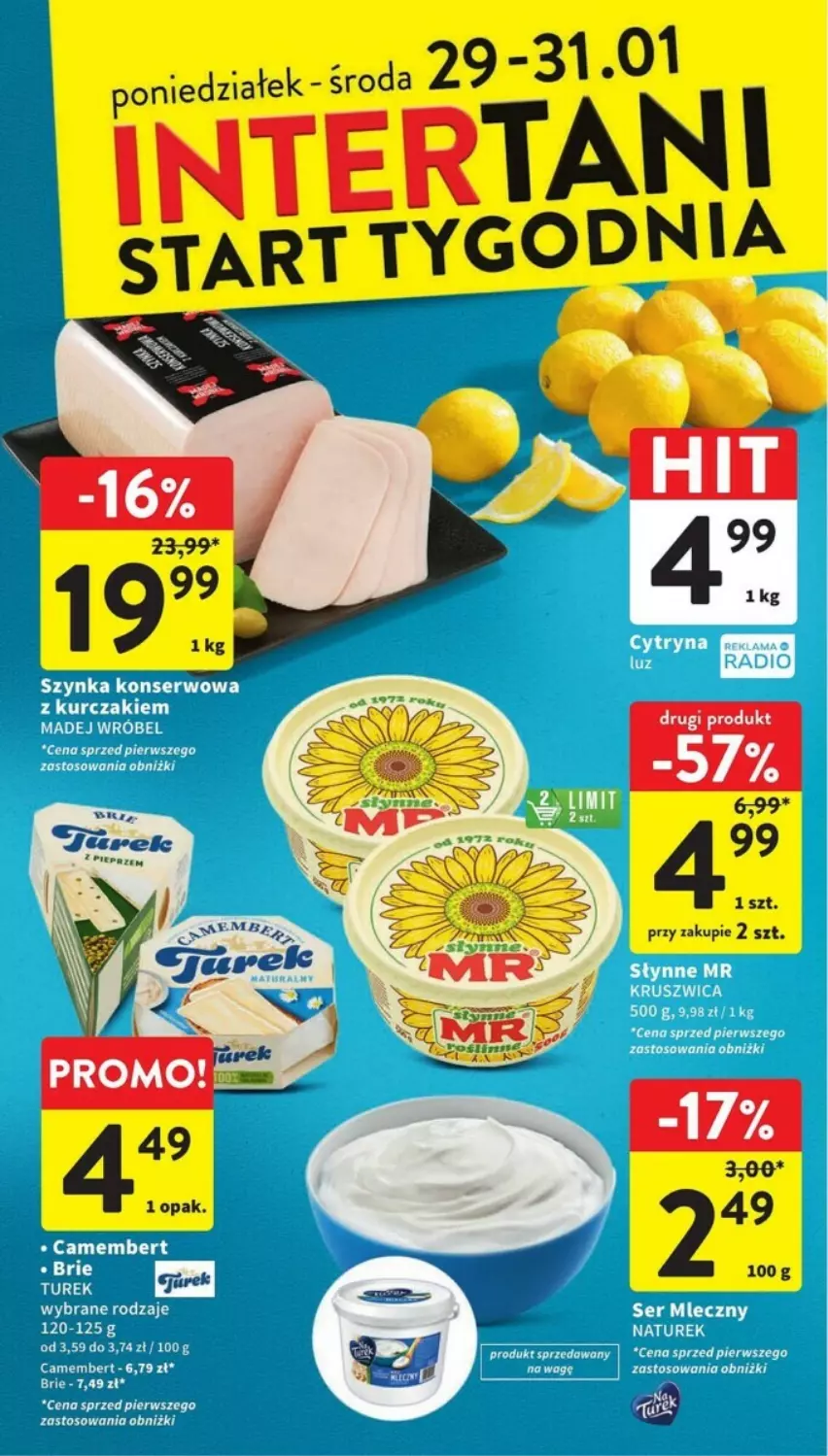 Gazetka promocyjna Intermarche - ważna 25.01 do 31.01.2024 - strona 32 - produkty: LG, Mop, NaTurek, Ser, Szynka, Szynka konserwowa