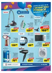 Gazetka promocyjna Carrefour - Gazetka - ważna od 04.11 do 04.11.2023 - strona 33 - produkty: Toshiba, Grzejnik, Odkurzacz, Top, Ser, Czajnik, Tefal, Termowentylator, Suszarka, Zelmer, Braun, Parownica, Szczoteczka, Fa