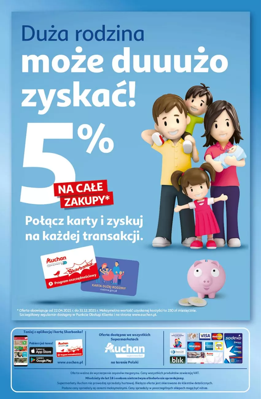 Gazetka promocyjna Auchan - Ceny w dół Supermarkety - ważna 17.06 do 23.06.2021 - strona 8 - produkty: Tera, Tran