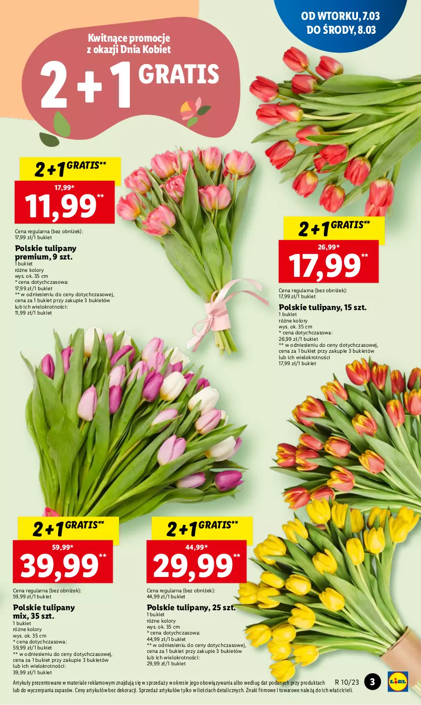 Gazetka promocyjna Lidl - GAZETKA - ważna 06.03 do 08.03.2023 - strona 3 - produkty: Bukiet, Gra, Tulipan