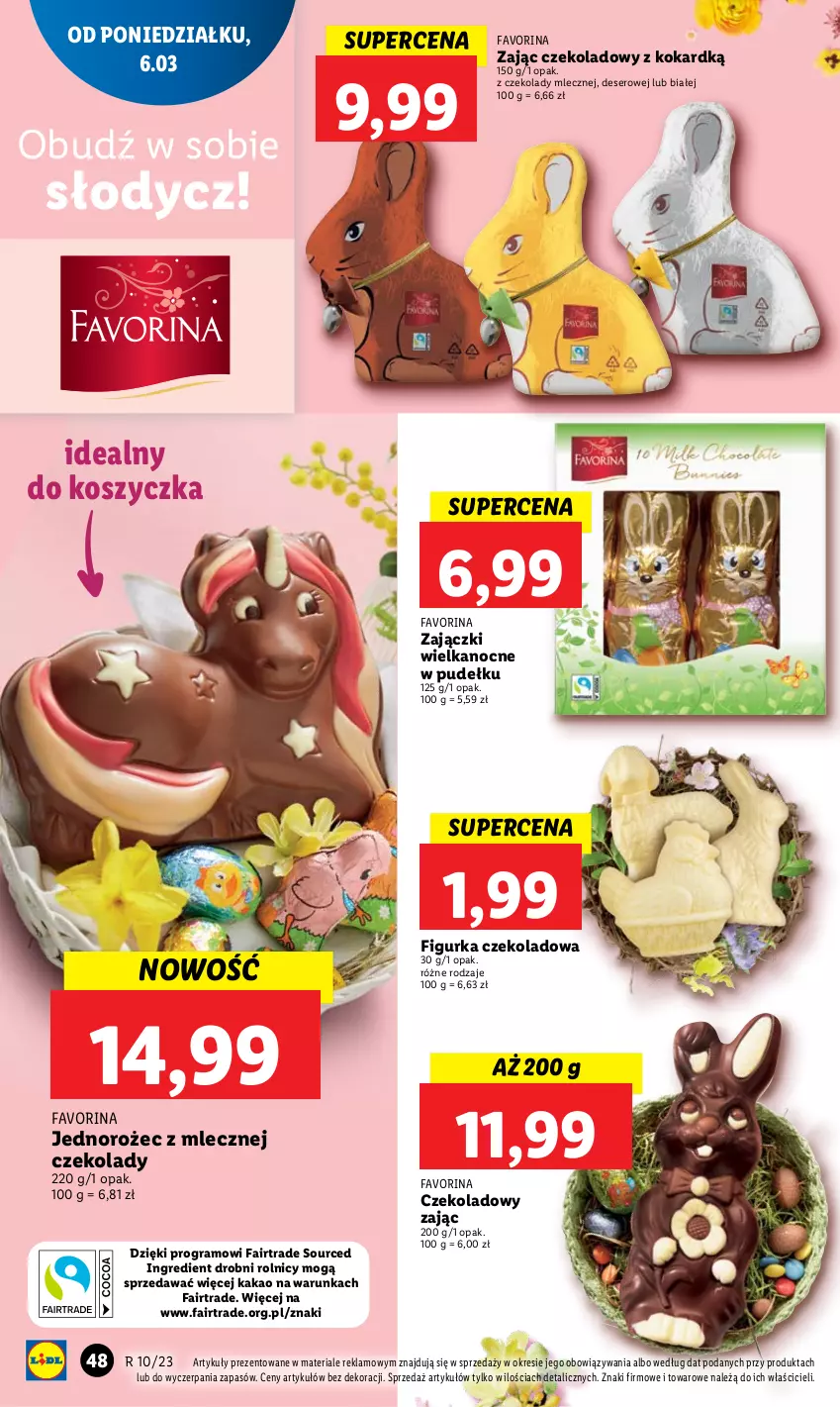 Gazetka promocyjna Lidl - GAZETKA - ważna 06.03 do 08.03.2023 - strona 52 - produkty: Deser, Fa, Gra, Jednorożec, Kakao, Kosz, Ser