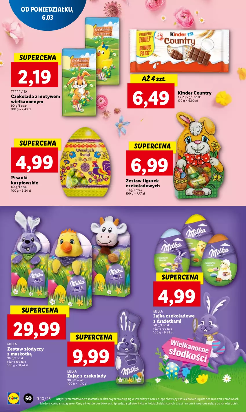 Gazetka promocyjna Lidl - GAZETKA - ważna 06.03 do 08.03.2023 - strona 54 - produkty: Czekolada, Kinder, Milka, Sanki, Vita C