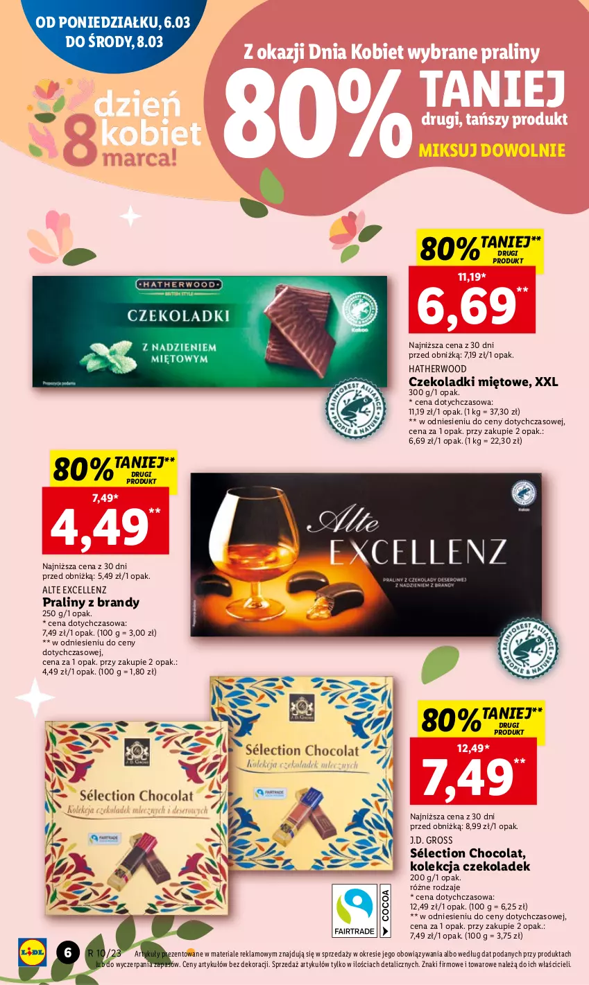 Gazetka promocyjna Lidl - GAZETKA - ważna 06.03 do 08.03.2023 - strona 6 - produkty: Brandy, Praliny