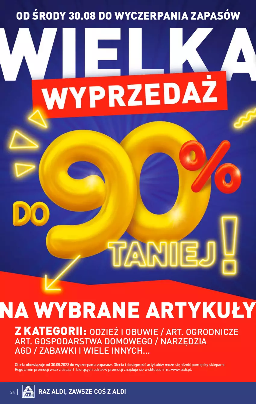 Gazetka promocyjna Aldi - Pełna oferta - ważna 28.08 do 02.09.2023 - strona 34 - produkty: Obuwie