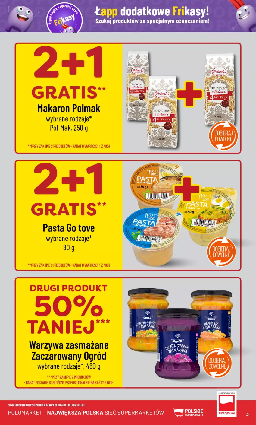 Gazetka promocyjna PoloMarket - Gazetka pomocyjna - ważna 04.09 do 10.09.2024 - strona 3 - produkty: Makaron, Ogród, Olma, Warzywa