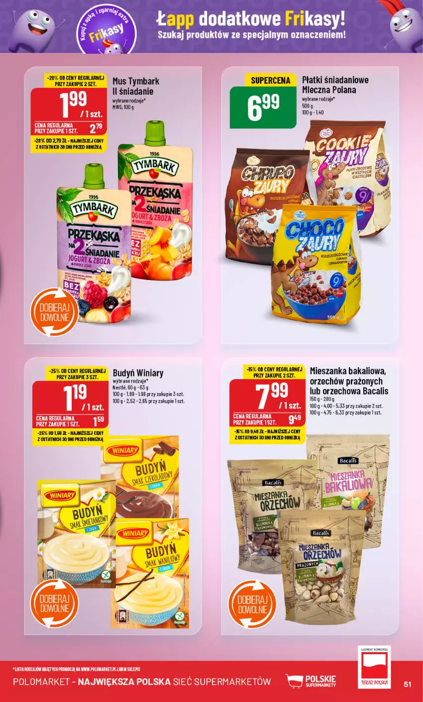 Gazetka promocyjna PoloMarket - Gazetka pomocyjna - ważna 04.09 do 10.09.2024 - strona 51 - produkty: Danio, Jogurt, LANA, Laur, Mieszanka bakaliowa, Mus, Tymbark, Winiary