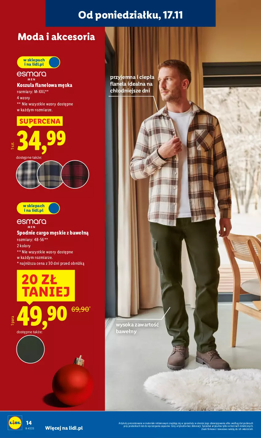 Gazetka promocyjna Lidl - GAZETKA - ważna 17.11 do 22.11.2025 - strona 18 - produkty: Kosz, Koszula, Moda, Sok, Spodnie