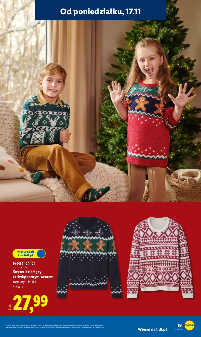 Gazetka promocyjna Lidl - GAZETKA - ważna 17.11 do 22.11.2025 - strona 23 - produkty: Dzieci, Sweter