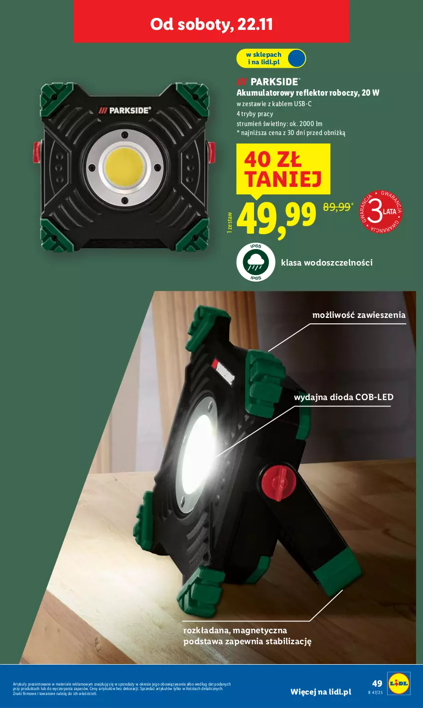 Gazetka promocyjna Lidl - GAZETKA - ważna 17.11 do 22.11.2025 - strona 55 - produkty: Akumulator, Reflektor, Rum