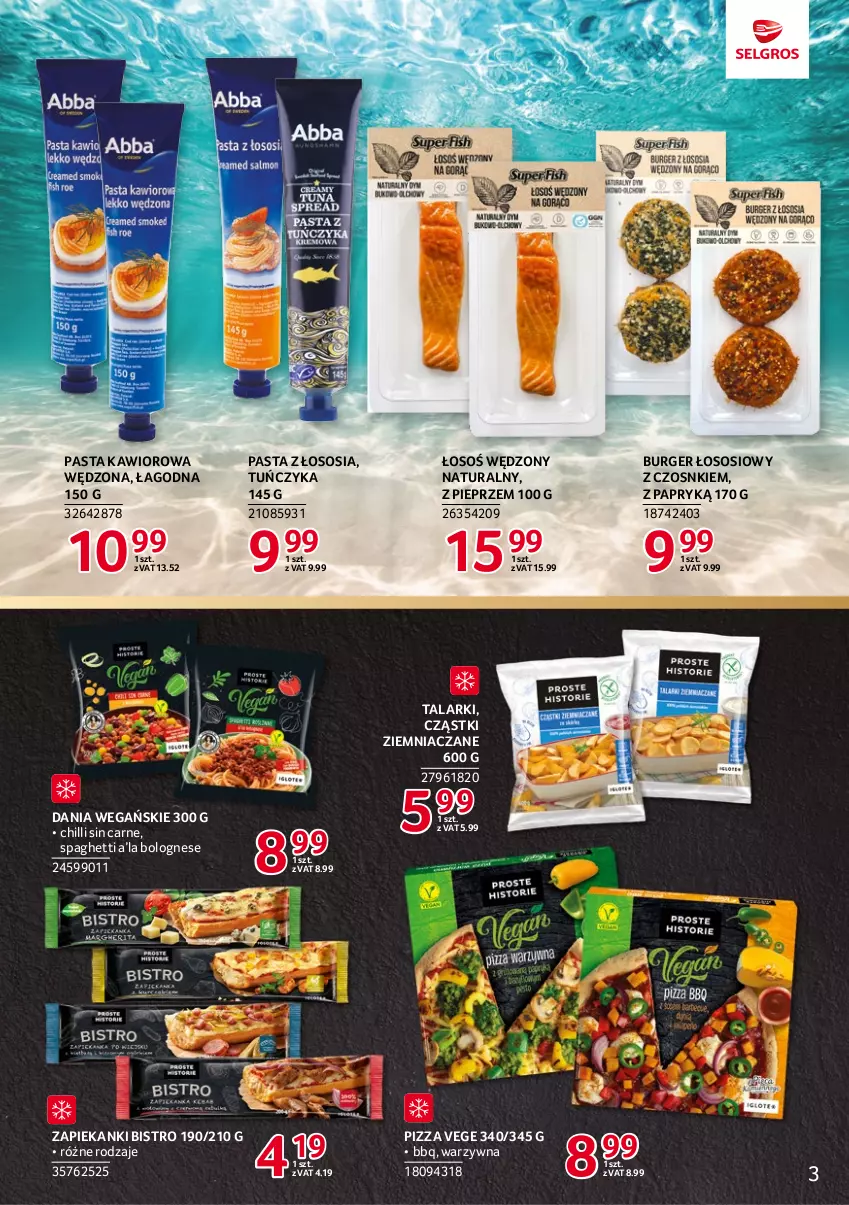 Gazetka promocyjna Selgros - Katalog Markowe Produkty - ważna 18.05 do 01.06.2023 - strona 3 - produkty: Burger, Kawior, Pieprz, Pizza, Sos, Spaghetti, Tuńczyk