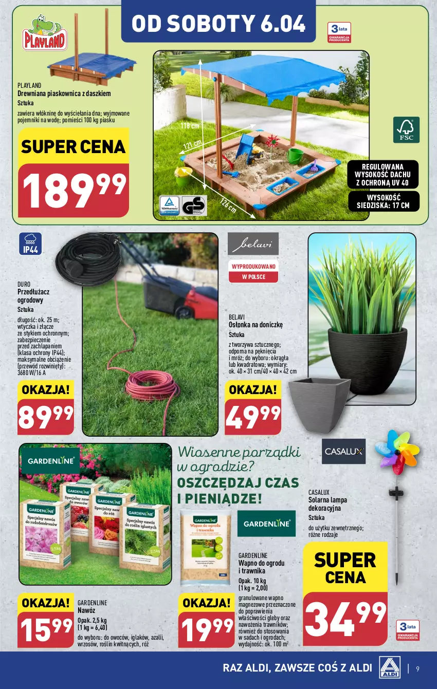 Gazetka promocyjna Aldi - Artykuły przemysłowe i tekstylia - ważna 02.04 do 06.04.2024 - strona 9 - produkty: Gra, Lampa, Magnez, Nawóz, Osłonka, Piec, Pojemnik, Por, Przewód, Sok