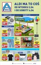 Gazetka promocyjna Aldi - Artykuły przemysłowe i tekstylia - Gazetka - ważna od 06.04 do 06.04.2024 - strona 1 - produkty: Top, Gra, Tenisówki, Majtki, T-shirt, Dres, Moda, Dzieci, Spodnie, Lampa, Fa