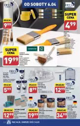 Gazetka promocyjna Aldi - Artykuły przemysłowe i tekstylia - Gazetka - ważna od 06.04 do 06.04.2024 - strona 10 - produkty: Ser, Por, Zestaw pędzli, Cynk, Klej, Lazur, Olej, Szufelka, Kokos, Lakier, Masa szpachlowa, Fa