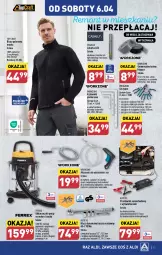 Gazetka promocyjna Aldi - Artykuły przemysłowe i tekstylia - Gazetka - ważna od 06.04 do 06.04.2024 - strona 11 - produkty: Odkurzacz, Top, Przewód, Latarka LED, Prostownik, Klej, Pojemnik, Bluza polarowa, Uchwyty, Tarka, Szczypce, Bateria, Latarka, Bluza, Akumulator