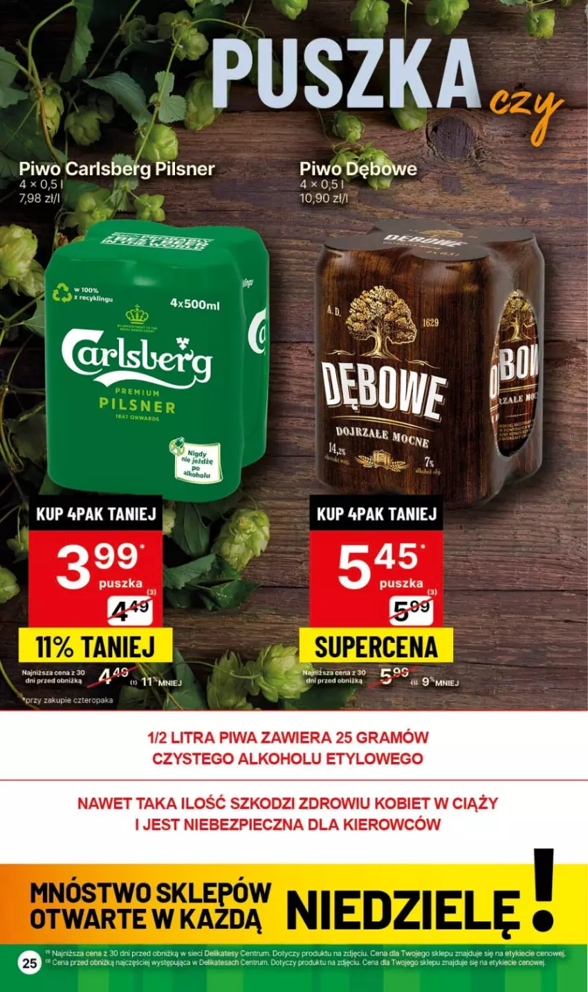 Gazetka promocyjna Delikatesy Centrum - NOWA GAZETKA Delikatesy Centrum od 8 lutego! 8-14.02.2024 - ważna 08.02 do 14.02.2024 - strona 25 - produkty: Carlsberg, Gra, Piec, Piwa, Piwo, Rum