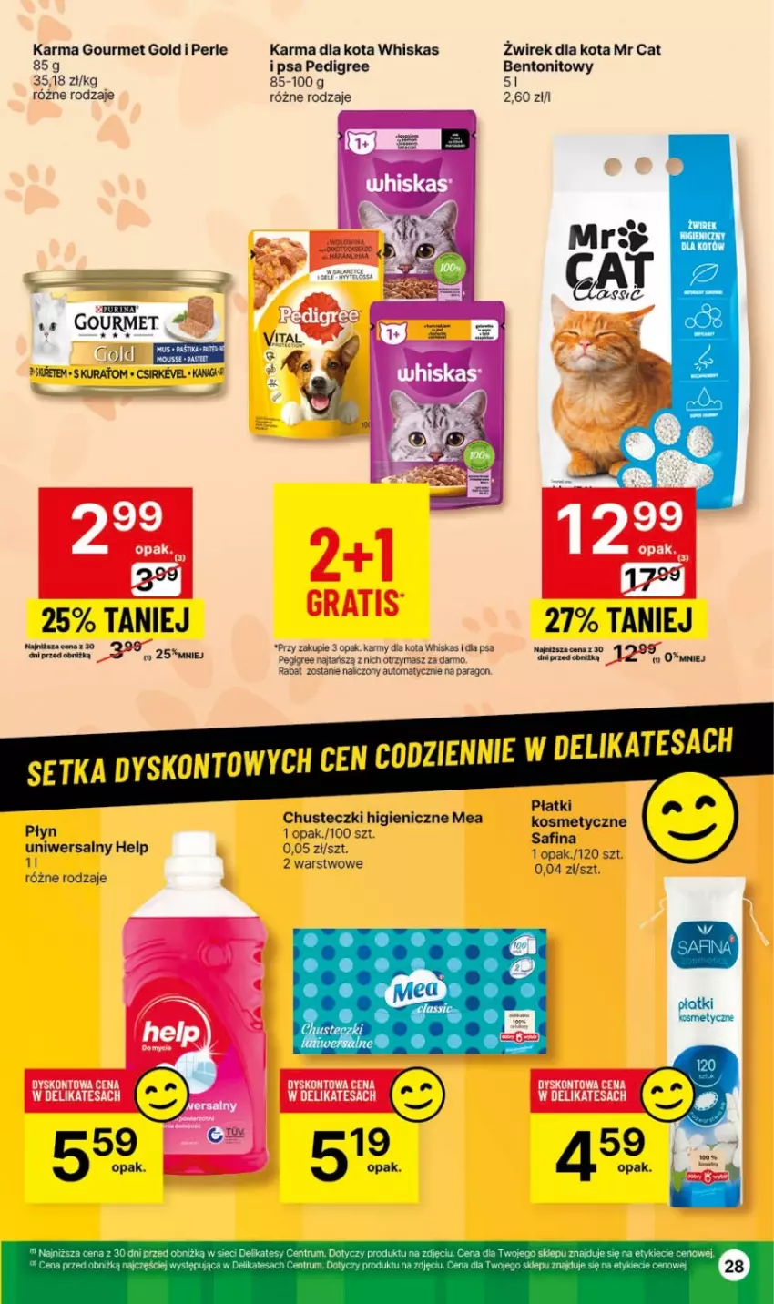 Gazetka promocyjna Delikatesy Centrum - NOWA GAZETKA Delikatesy Centrum od 8 lutego! 8-14.02.2024 - ważna 08.02 do 14.02.2024 - strona 28 - produkty: Chusteczki, Gourmet Gold, Gra, Pedigree, Pur, Purina, Rum, Whiskas