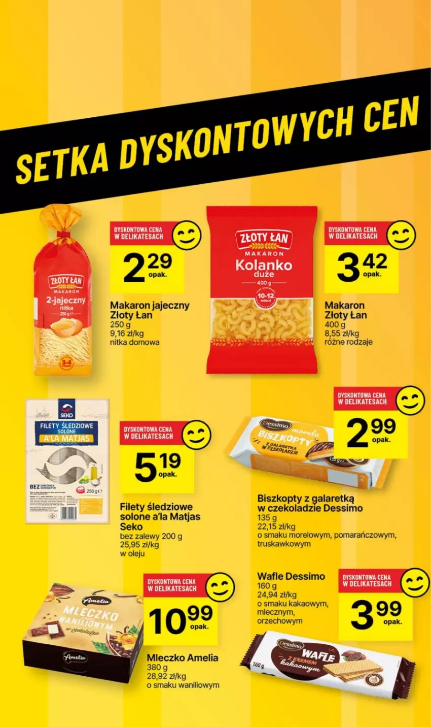 Gazetka promocyjna Delikatesy Centrum - NOWA GAZETKA Delikatesy Centrum od 8 lutego! 8-14.02.2024 - ważna 08.02 do 14.02.2024 - strona 40 - produkty: Biszkopty, Gala, Kakao, Makaron, Matjas, Mleczko, Olej, SEKO, Wafle