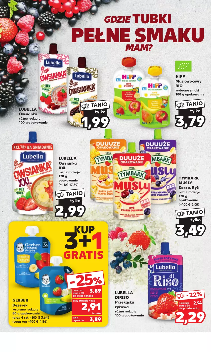 Gazetka promocyjna Kaufland - Mocny Start - ważna 21.08 do 23.08.2023 - strona 20 - produkty: Bell, Bella, Deser, Gerber, Gra, HiPP, Kasza, Lubella, Mus, Owsianka, Ryż, Ser, Serek, Tymbark