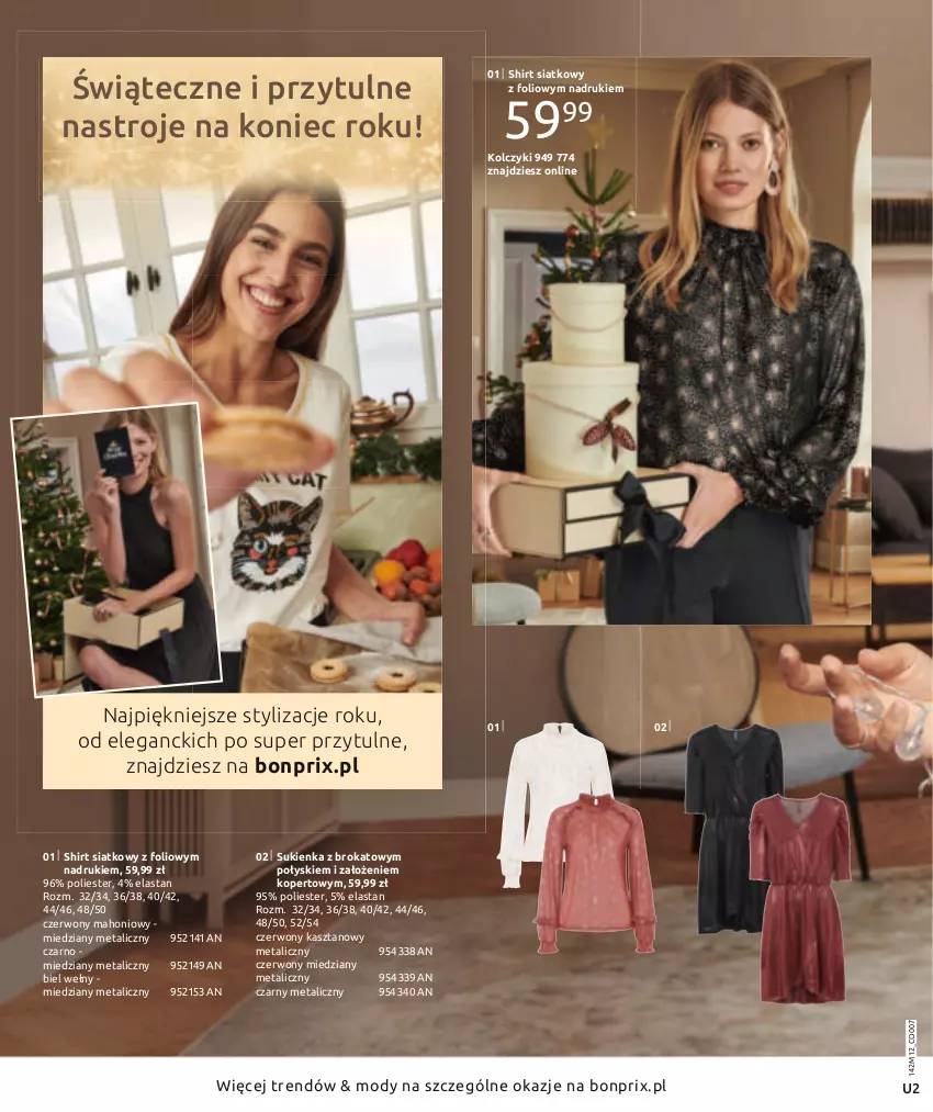 Gazetka promocyjna Bonprix - Moda na Wyjątkowe chwile - ważna 01.01 do 30.05.2021 - strona 2 - produkty: Kolczyki, Sukienka