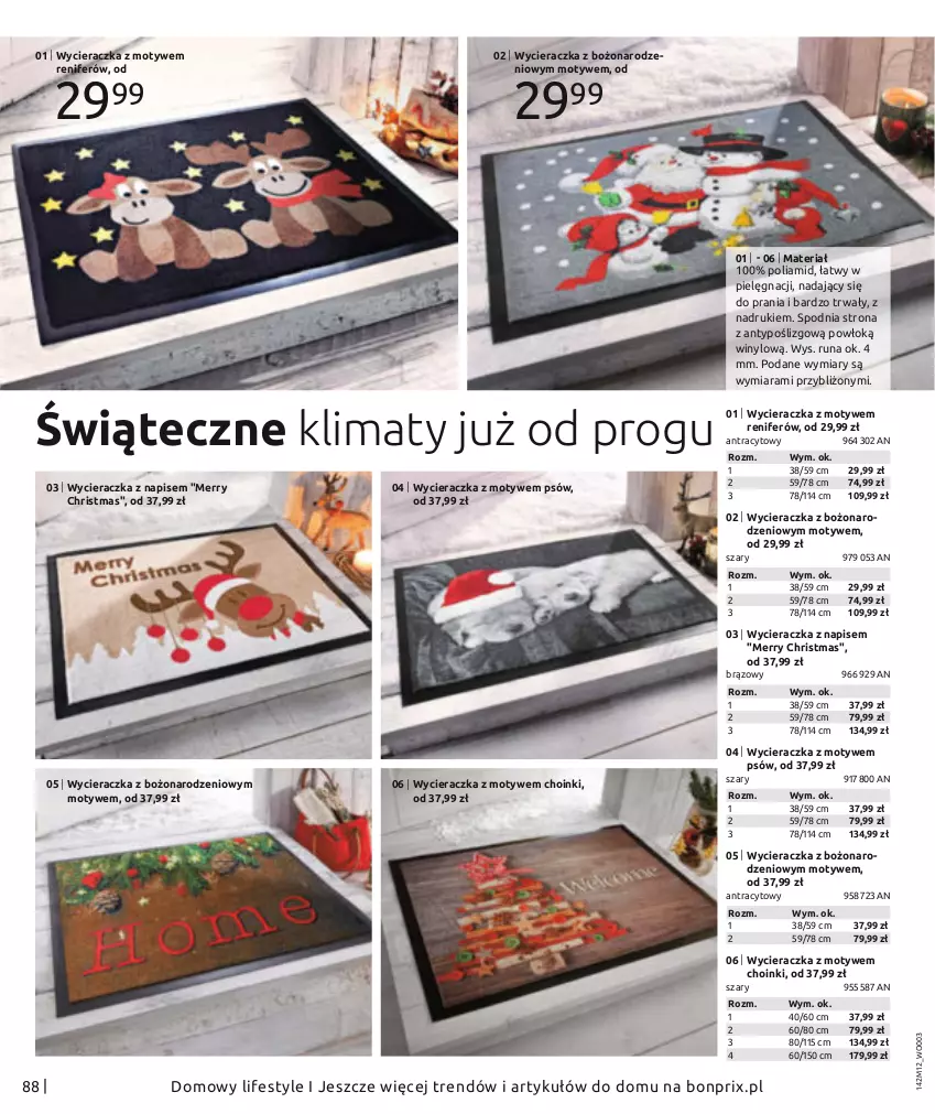 Gazetka promocyjna Bonprix - Moda na Wyjątkowe chwile - ważna 01.01 do 30.05.2021 - strona 90 - produkty: Renifer, Wycieraczka