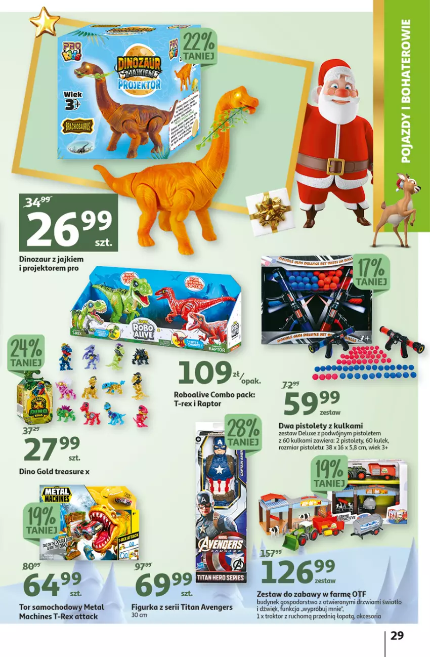 Gazetka promocyjna Auchan - Gazetka Koszyk Oszczędności Auchan Hipermarkety - ważna 03.11 do 09.11.2022 - strona 29 - produkty: Avengers, Dinozaur, Drzwi, Fa, Pistolet, Pojazd, Ser, Traktor