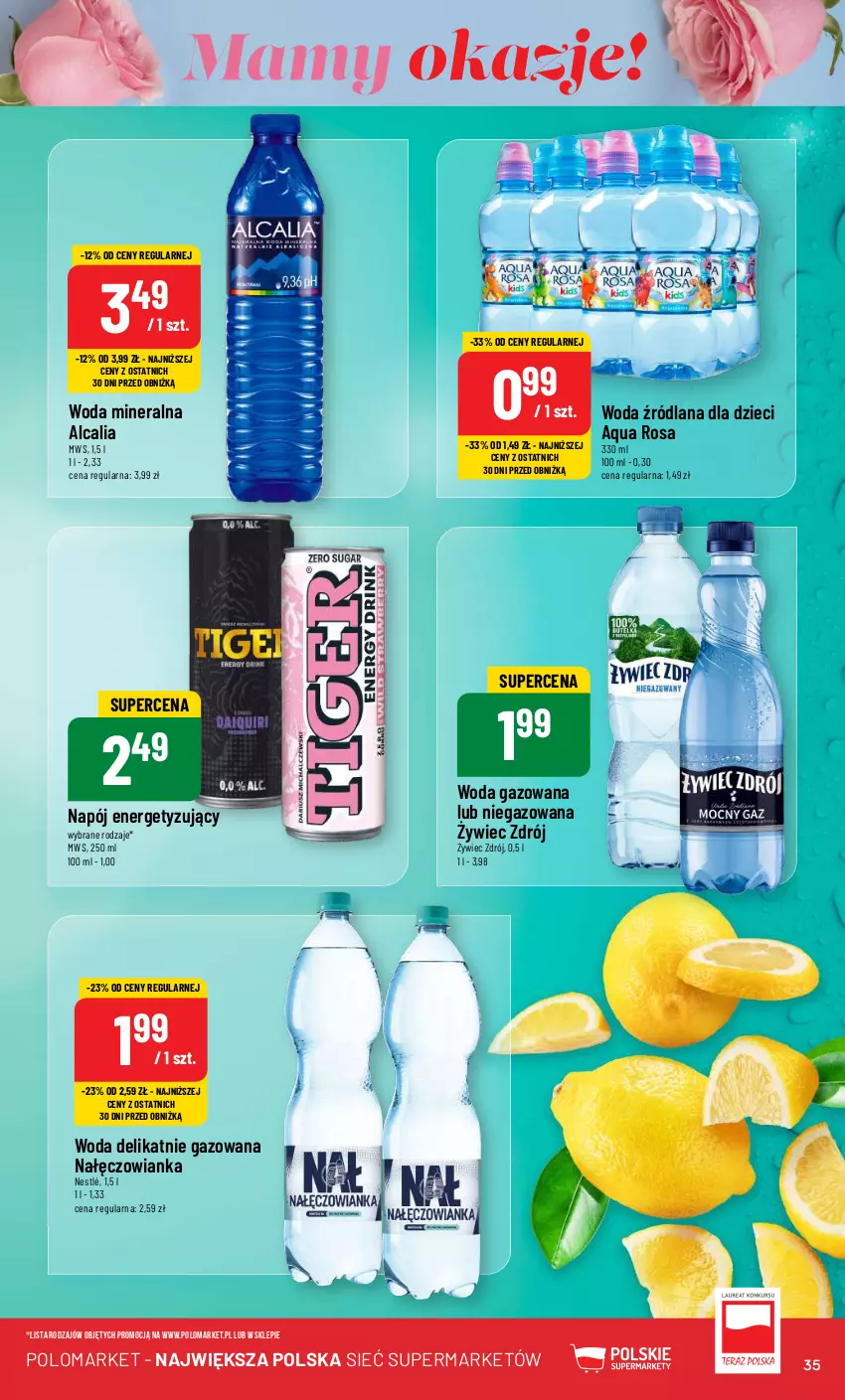 Gazetka promocyjna PoloMarket - Gazetka pomocyjna - ważna 22.05 do 28.05.2024 - strona 35 - produkty: Dzieci, LANA, Nałęczowianka, Napój, Nestlé, Woda, Woda gazowana, Woda mineralna