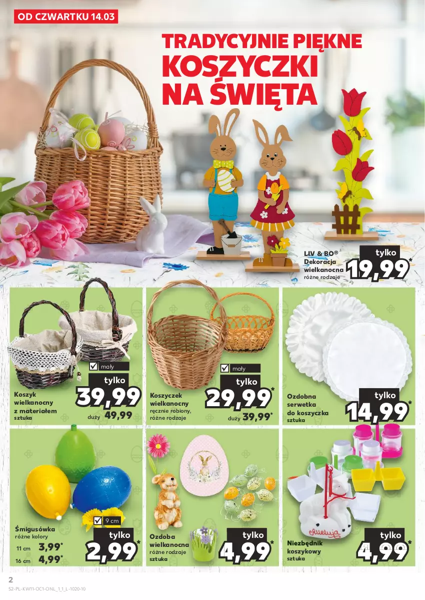 Gazetka promocyjna Kaufland - Kaufland - ważna 14.03 do 20.03.2024 - strona 2 - produkty: Kosz, Ozdoba, Ser