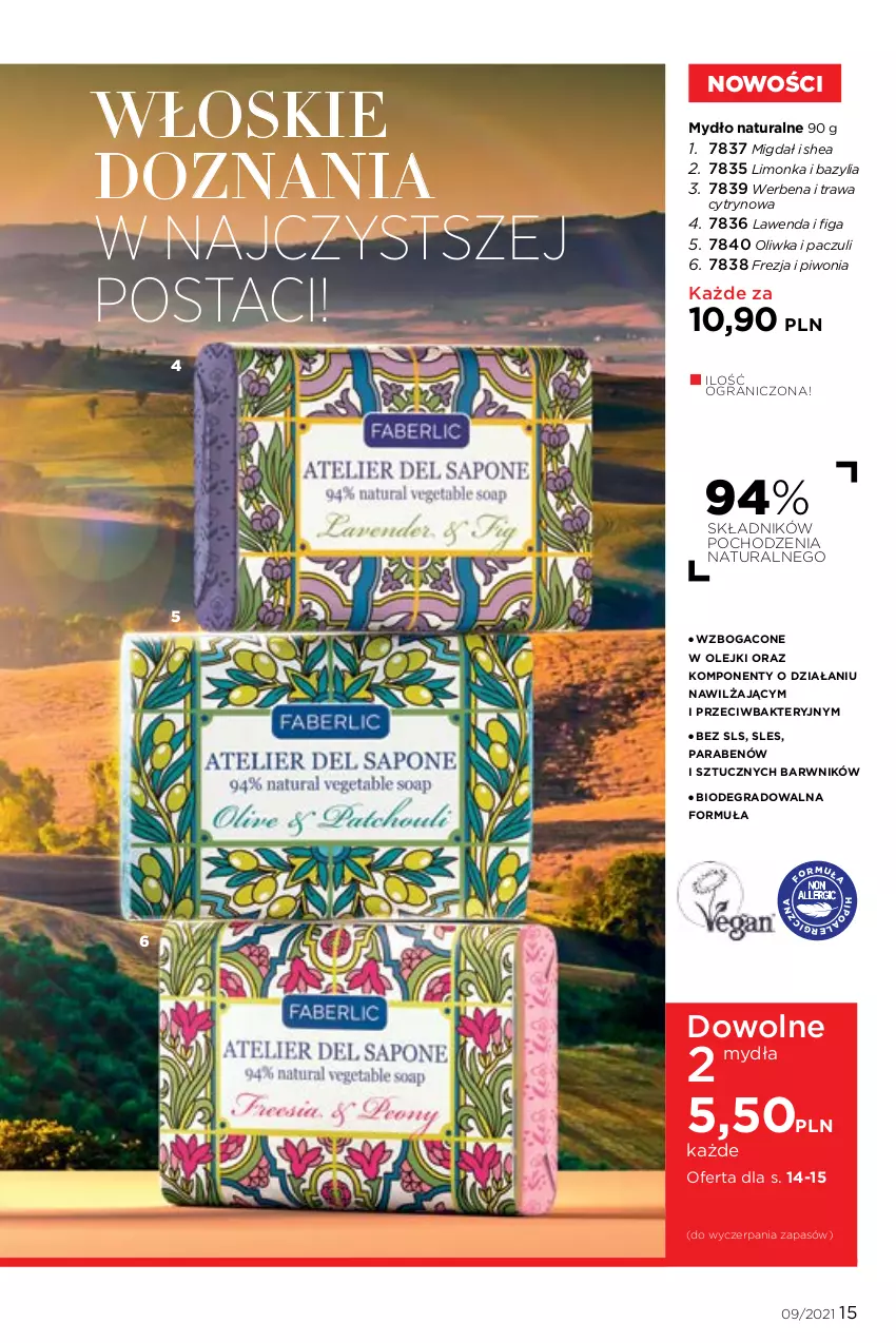 Gazetka promocyjna Faberlic - Gazetka - ważna 14.06 do 04.07.2021 - strona 15 - produkty: Bazyl, Bazylia, Gra, Limonka, Mydło, Olej, Piwo