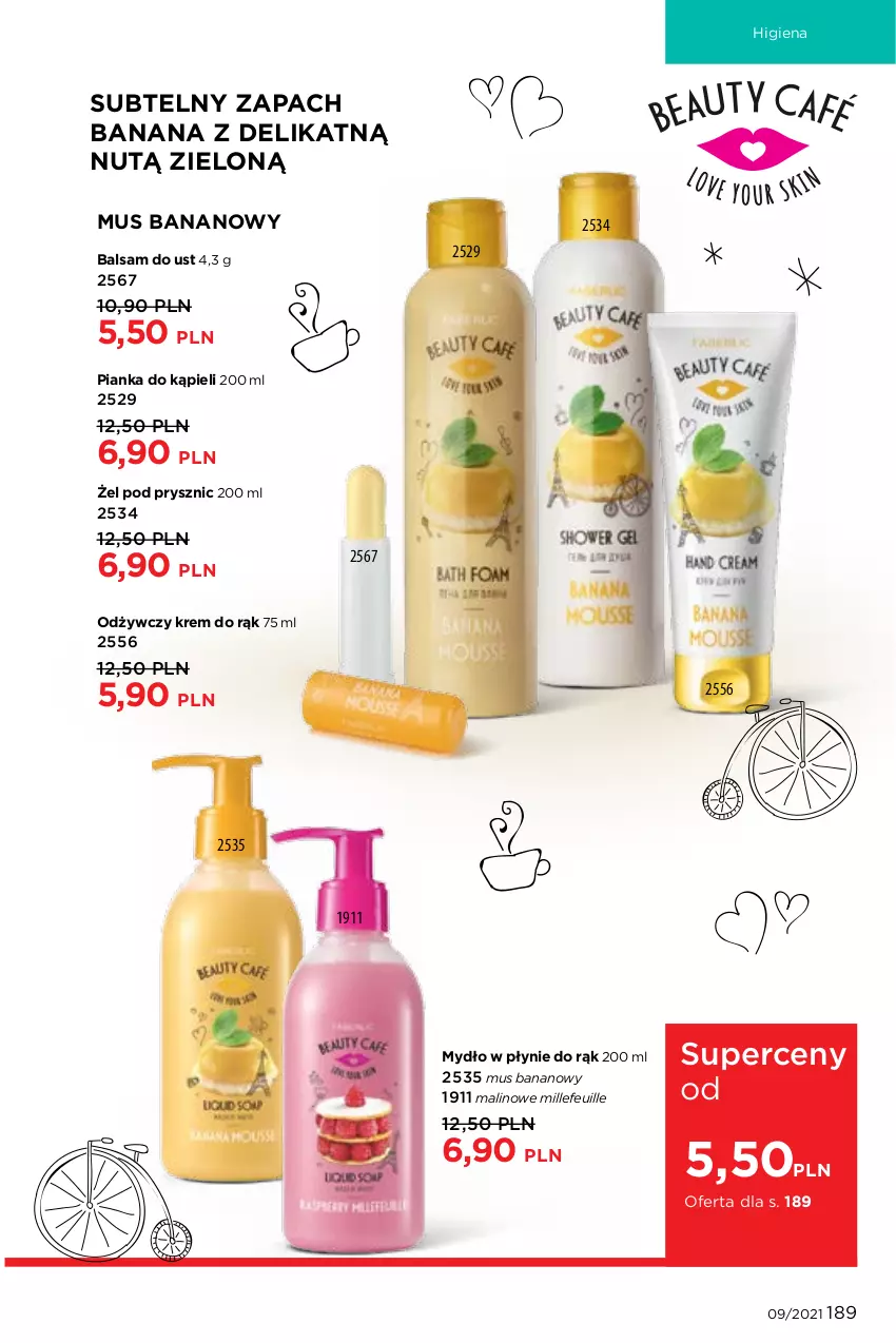 Gazetka promocyjna Faberlic - Gazetka - ważna 14.06 do 04.07.2021 - strona 189 - produkty: Balsam do ust, Krem do rąk, Mus, Mydło, Mydło w płynie