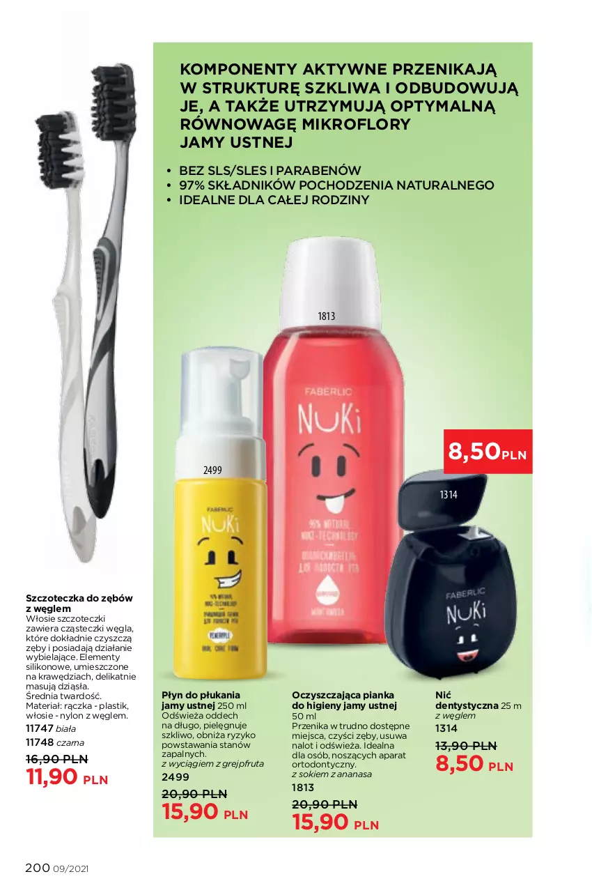 Gazetka promocyjna Faberlic - Gazetka - ważna 14.06 do 04.07.2021 - strona 200 - produkty: Ananas, Grejpfrut, Nić dentystyczna, Płyn do płukania, Płyn do płukania jamy ustnej, Sok, Szczoteczka, Szczoteczka do zębów