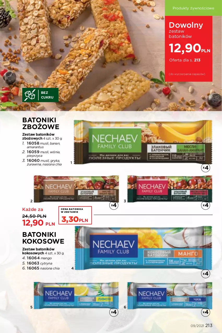 Gazetka promocyjna Faberlic - Gazetka - ważna 14.06 do 04.07.2021 - strona 213 - produkty: Baton, Chia, Gry, Kokos, Mango, Mus, Pieprz, Tonik