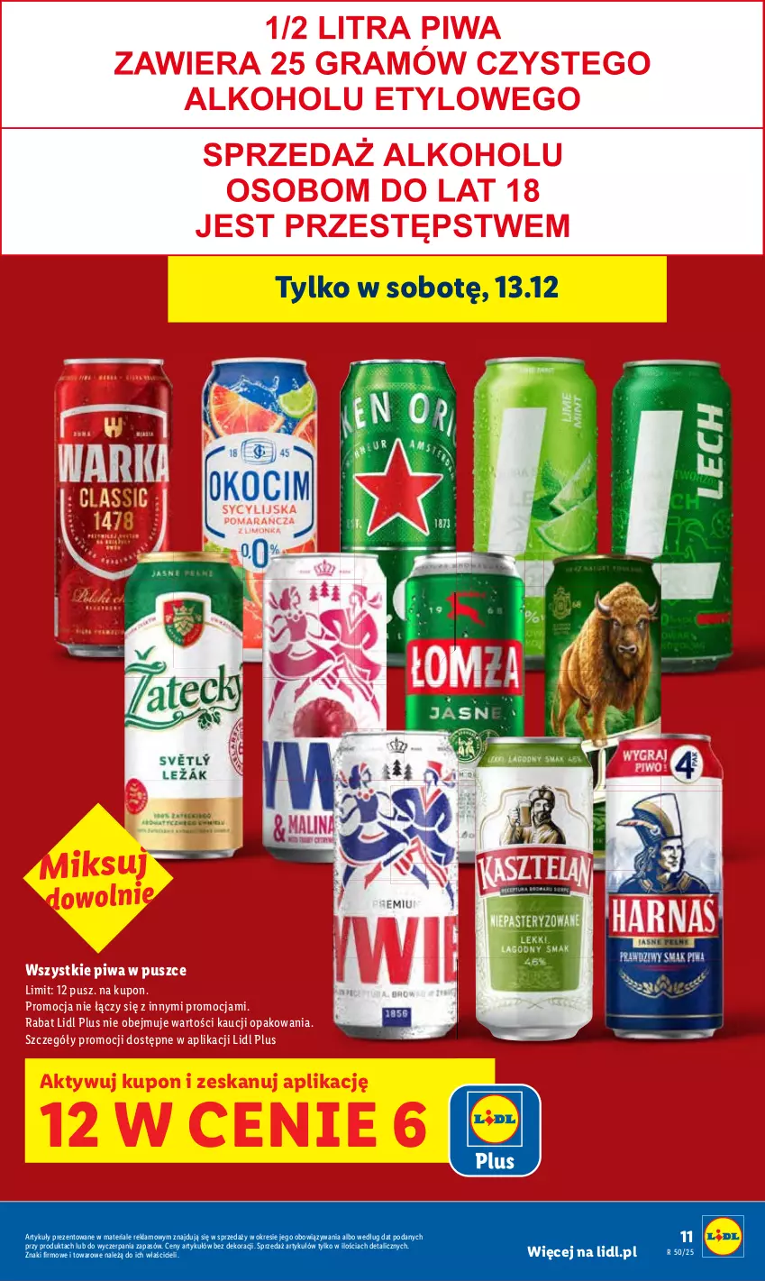 Gazetka promocyjna Lidl - GAZETKA - ważna 11.12 do 14.12.2025 - strona 11 - produkty: Piwa