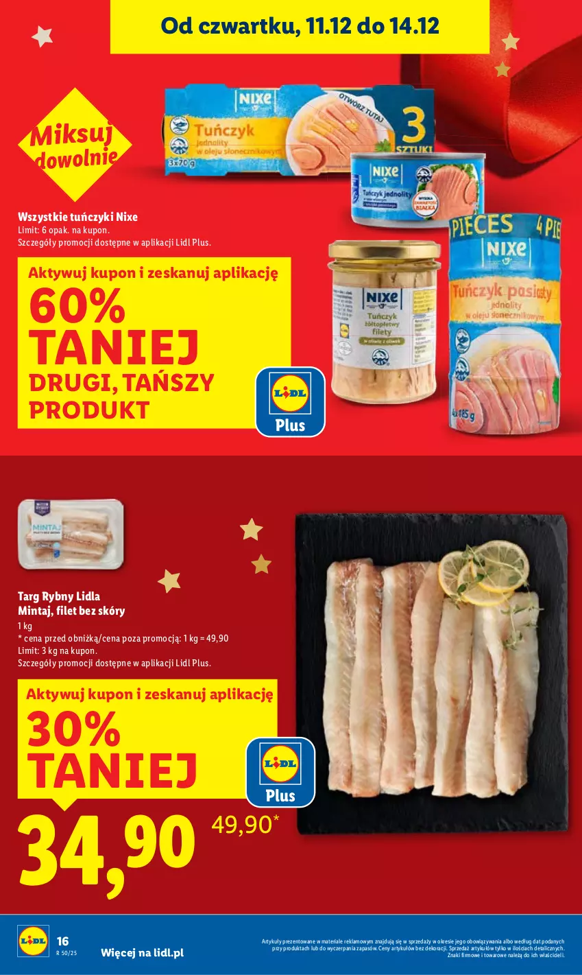 Gazetka promocyjna Lidl - GAZETKA - ważna 11.12 do 14.12.2025 - strona 16 - produkty: Tuńczyk