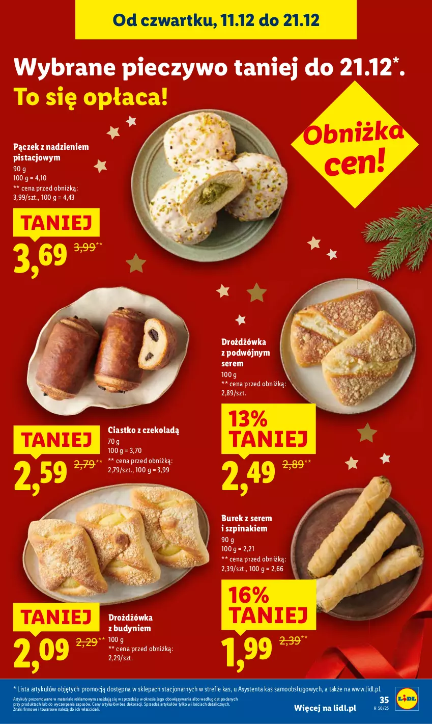 Gazetka promocyjna Lidl - GAZETKA - ważna 11.12 do 14.12.2025 - strona 35 - produkty: Piec, Ser, Szpinak