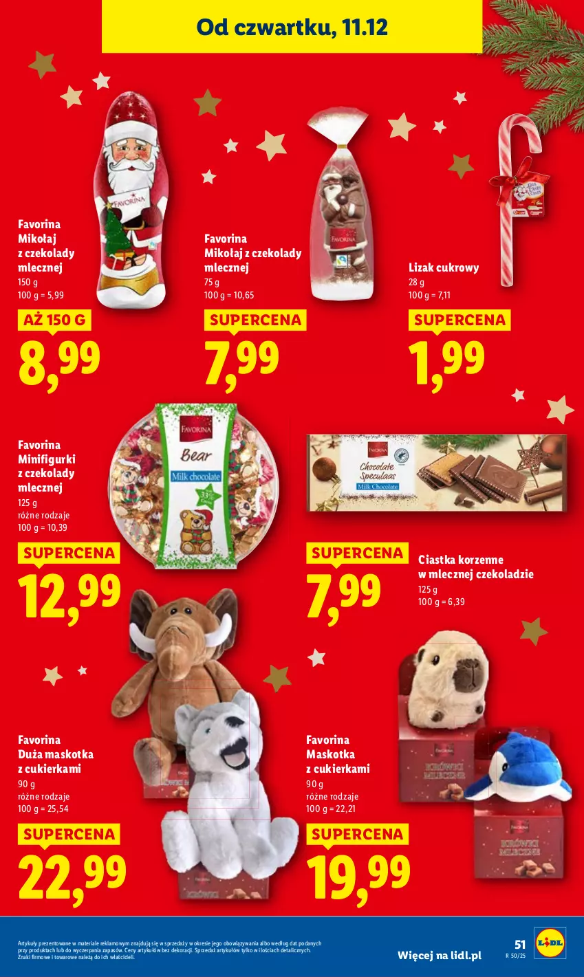 Gazetka promocyjna Lidl - GAZETKA - ważna 11.12 do 14.12.2025 - strona 51 - produkty: Ciastka, Cukier, Fa
