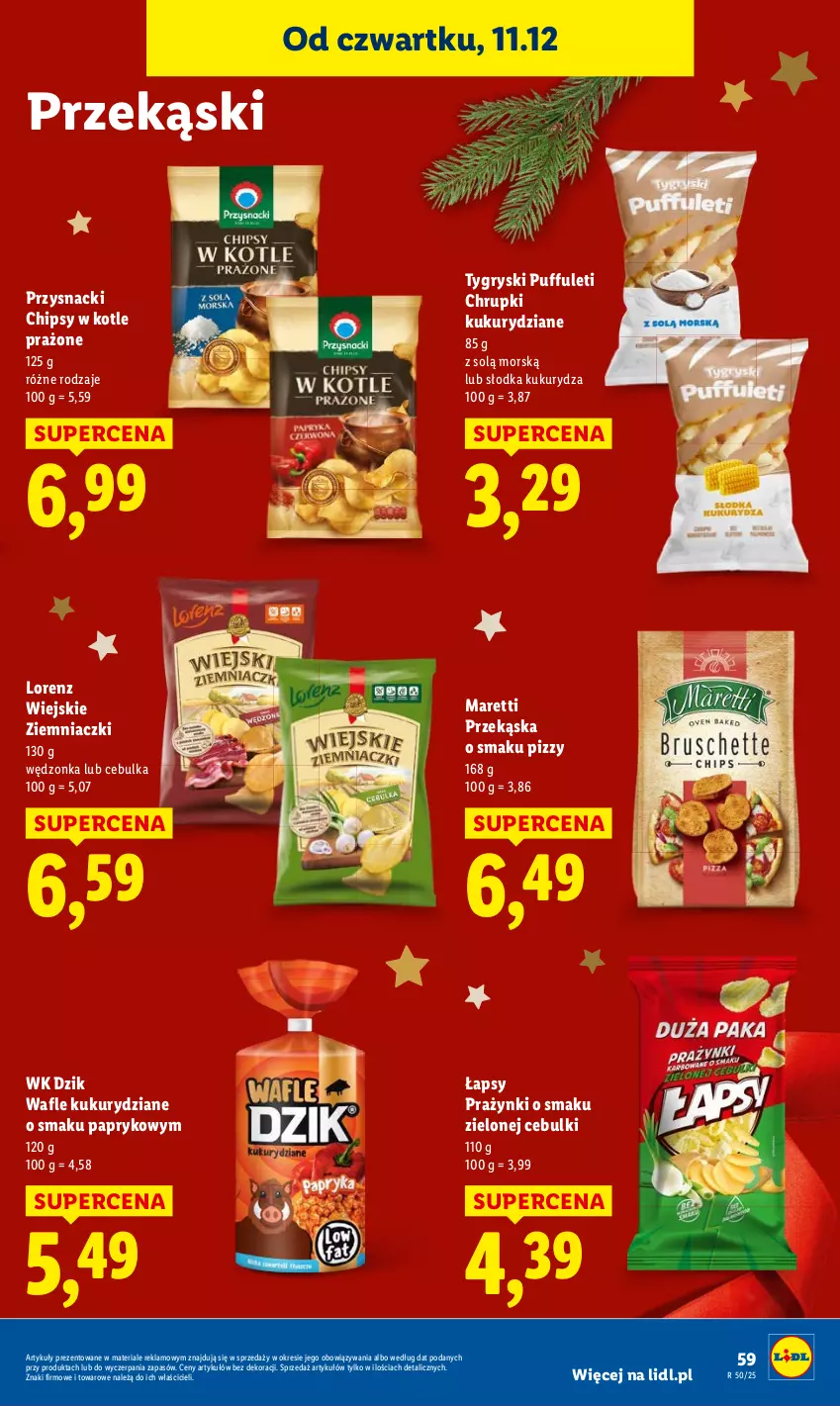 Gazetka promocyjna Lidl - GAZETKA - ważna 11.12 do 14.12.2025 - strona 59 - produkty: Chrupki, Gry, Przysnacki, Puf
