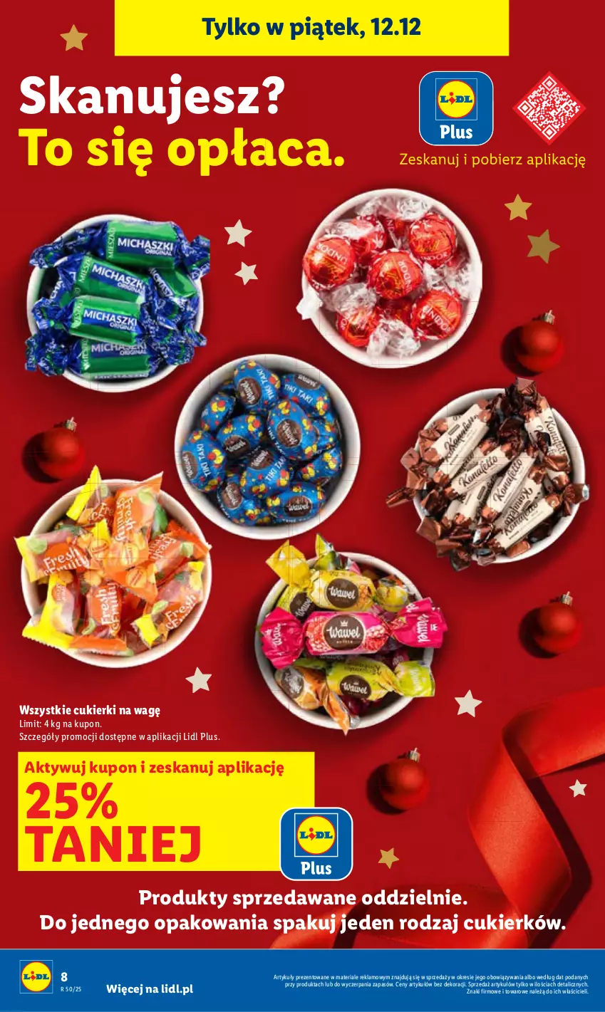 Gazetka promocyjna Lidl - GAZETKA - ważna 11.12 do 14.12.2025 - strona 8 - produkty: Cukier, Cukierki