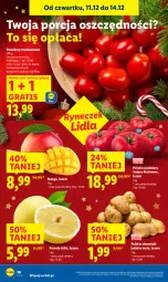 Gazetka promocyjna Lidl - GAZETKA - Gazetka - ważna od 14.12 do 14.12.2025 - strona 30 - produkty: Gra, Ziemniaki, Pomelo, Mango, Pomidory