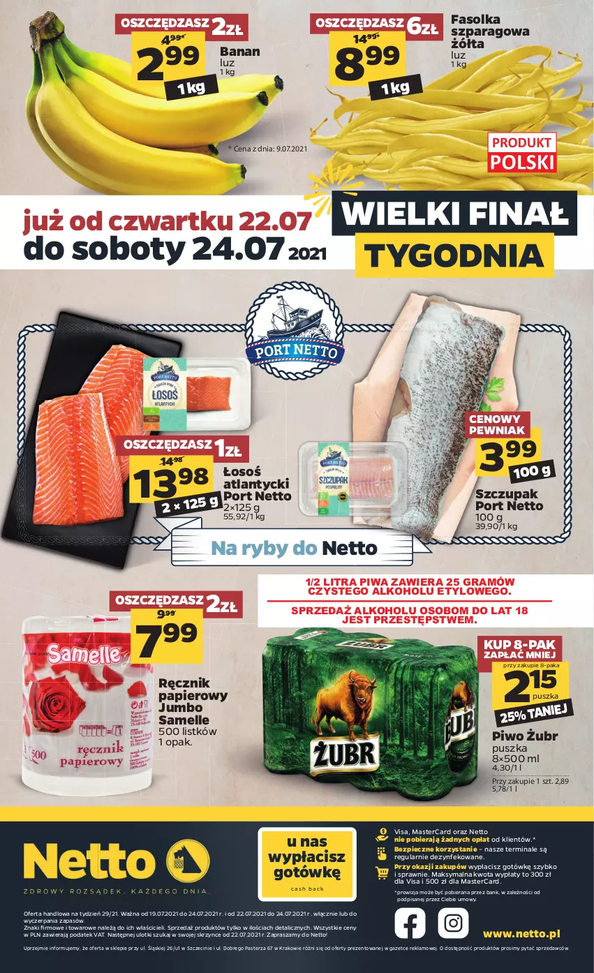 Gazetka promocyjna Netto - Gazetka spożywcza - ważna 19.07 do 24.07.2021 - strona 16 - produkty: Fa, Gra, Papier, Piec, Piwa, Piwo, Por, Ręcznik, Zupa