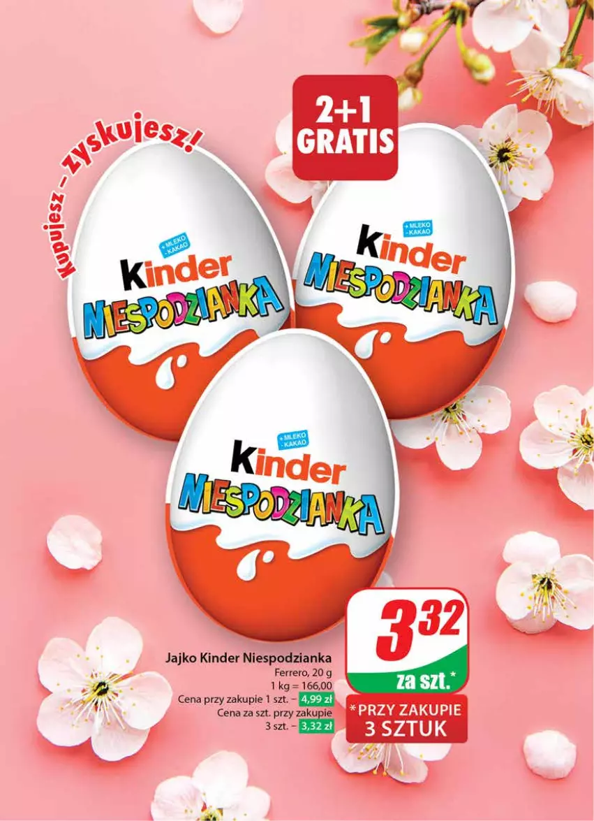 Gazetka promocyjna Dino - Gazetka 16 / 2024 - ważna 17.04 do 23.04.2024 - strona 4 - produkty: Ferrero, Kinder