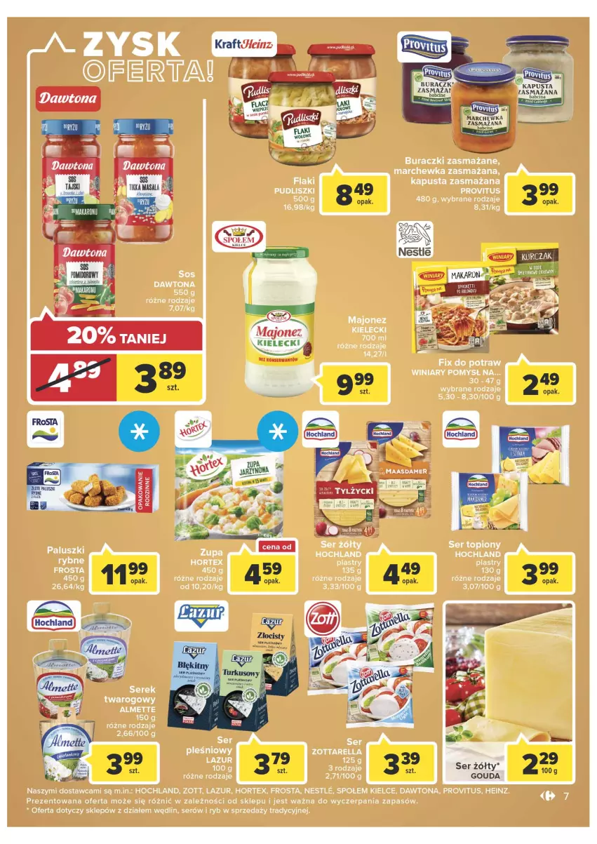 Gazetka promocyjna Carrefour - Gazetka Market - ważna 01.03 do 12.03.2022 - strona 7 - produkty: Dawtona, Gouda, Majonez, Ser