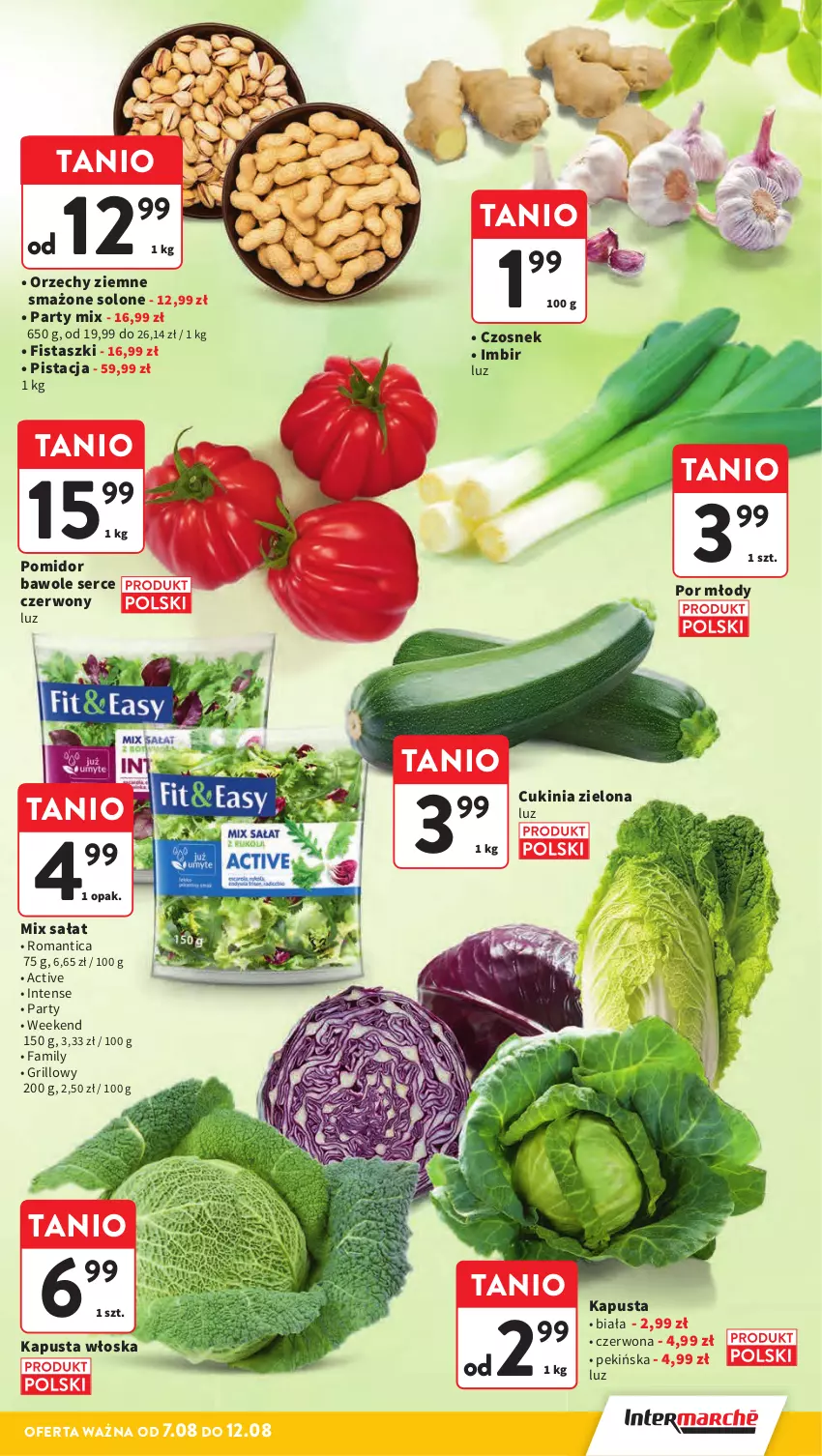 Gazetka promocyjna Intermarche - Gazetka Intermarche - ważna 07.08 do 12.08.2025 - strona 11 - produkty: Czosnek, Fa, Grill, Imbir, Por, Sałat, Ser