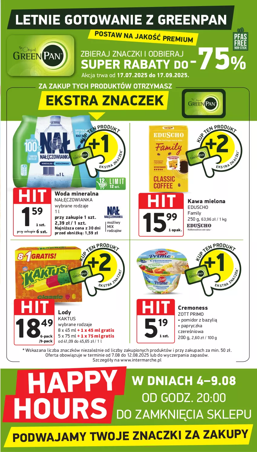 Gazetka promocyjna Intermarche - Gazetka Intermarche - ważna 07.08 do 12.08.2025 - strona 39 - produkty: Bazyl, Fa, Gra, Kaktus, Kawa, Kawa mielona, Lody, Nałęczowianka, Woda, Woda mineralna, Zott, Zott Primo