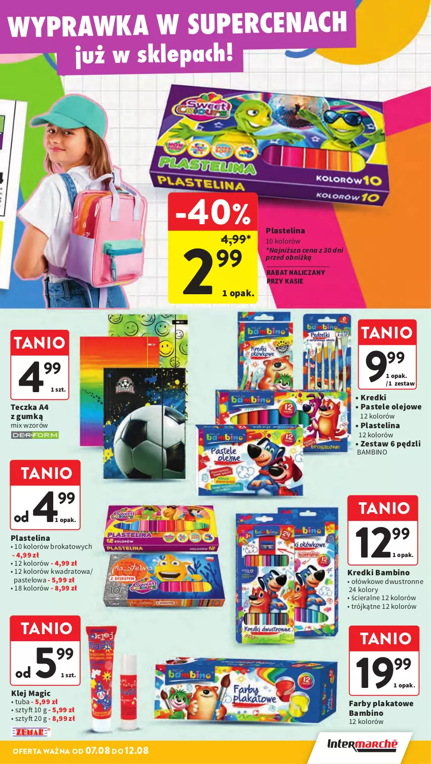 Gazetka promocyjna Intermarche - Gazetka Intermarche - ważna 07.08 do 12.08.2025 - strona 41 - produkty: Fa, Klej, Olej, Plastelina