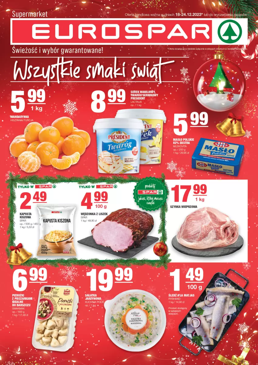 Gazetka promocyjna Spar - EuroSpar - ważna 17.12 do 27.12.2023 - strona 1