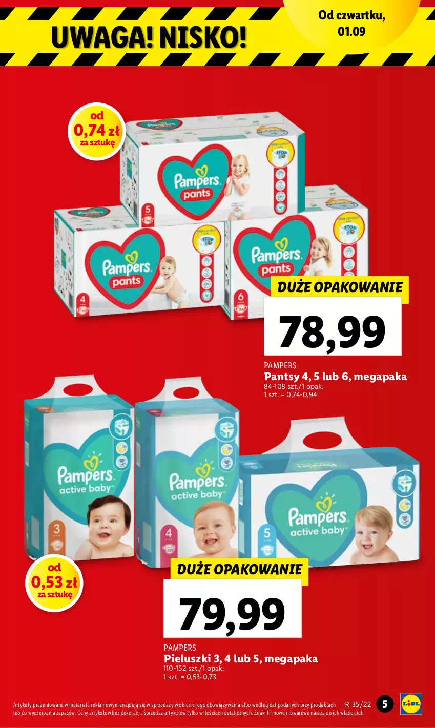 Gazetka promocyjna Lidl - GAZETKA - ważna 01.09 do 03.09.2022 - strona 5 - produkty: Pampers, Waga